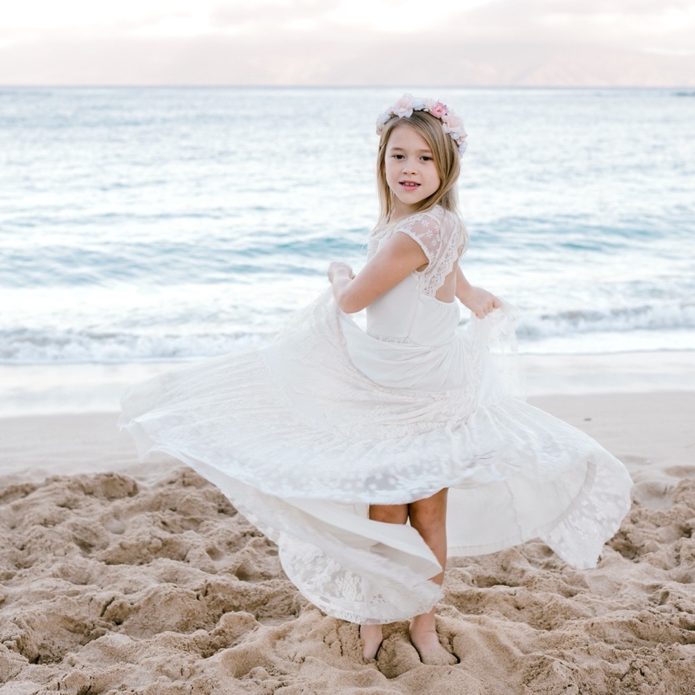 Beautiful, boho little girls dress